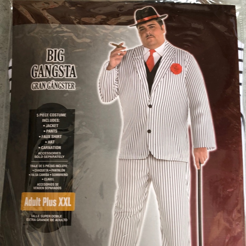 Big Gangsta Adult Costume! New!